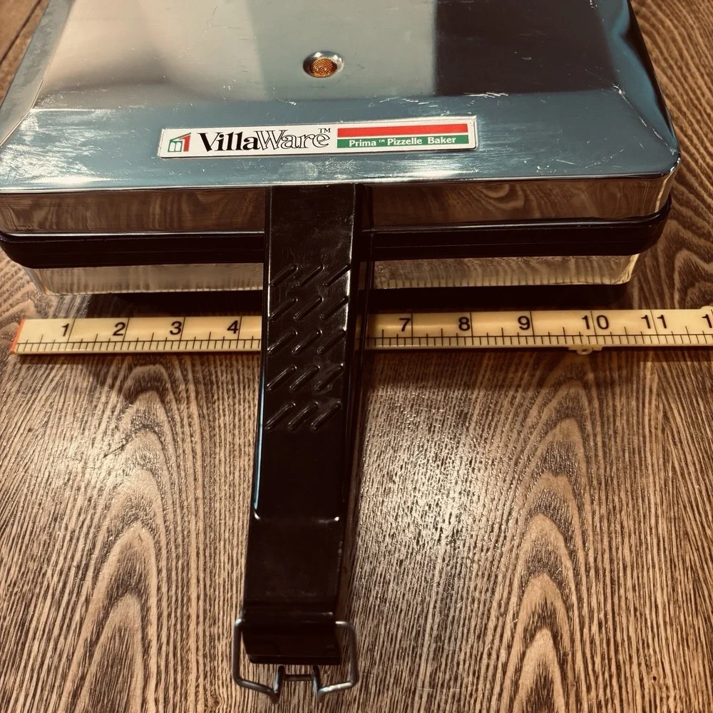 VillaWare Prima Pizzelle Baker 5000-NS Chrome Nonstick Italian Cookie Maker 750W